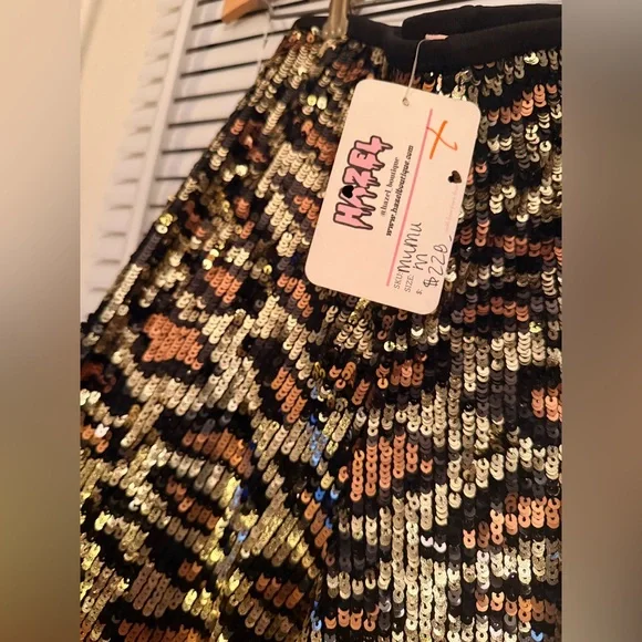 NWT Show Me Your MuMu Cheetah Flare Pants - Picture 3 of 5